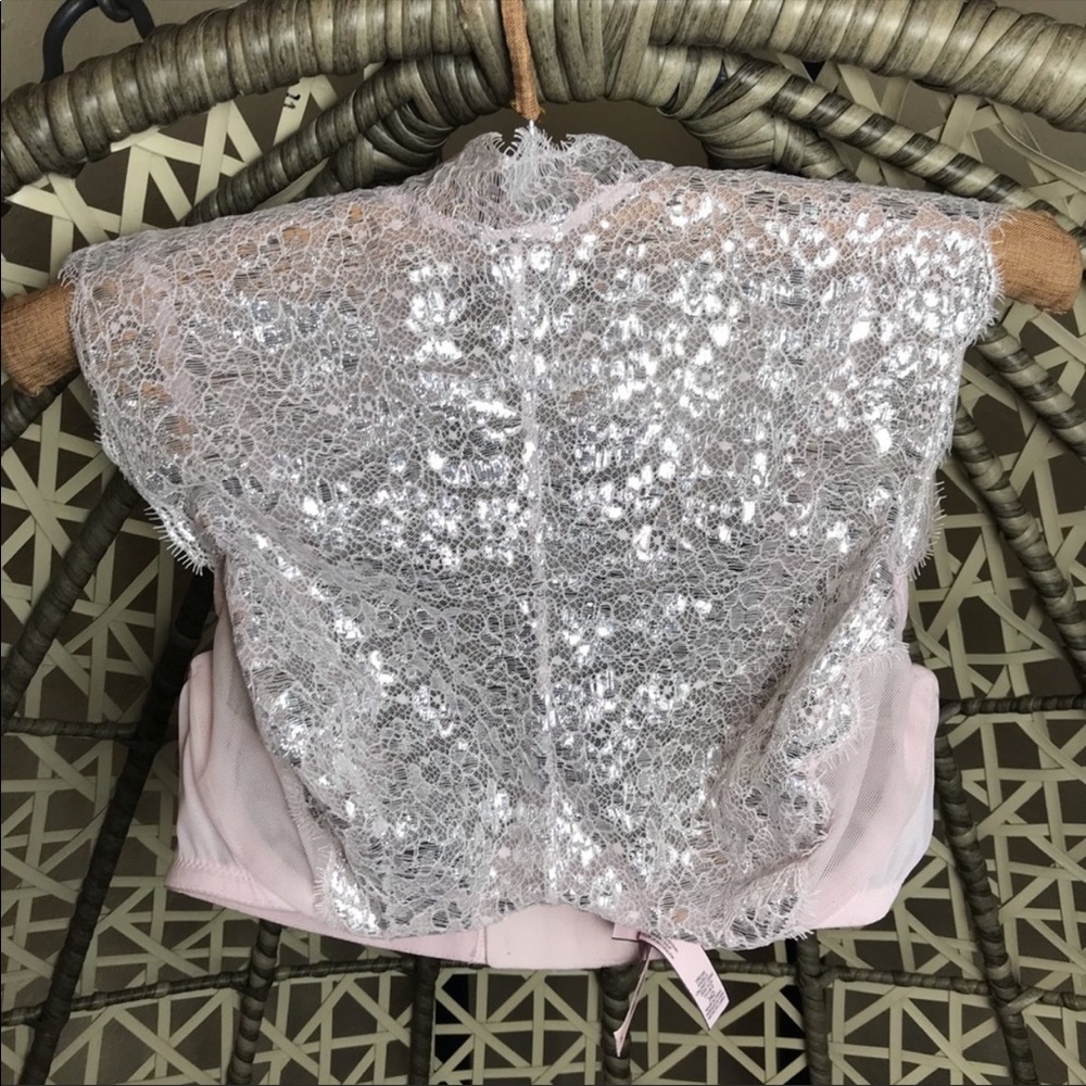 💖VS 2 Pieces Set - High Neck Bralette and Panties - Picture 4 of 8